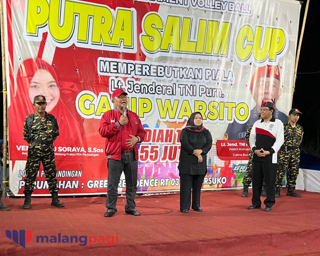 Ganip Warsito Buka Voli Putra Salim Cup 2023 Di Dampit - Malang Pagi