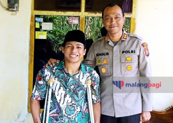 Gelar Baksos, Kapolres Malang dan Ketua Bhayangkari Kunjungi Warga Disabilitas