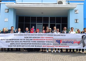 Tolak RUU Kesehatan, IDI Malang Raya Gelar Aksi Damai 