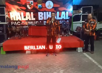 Gandeng Polresta Malang Kota PAC PP Lowokwaru Gelar Halal Bihalal