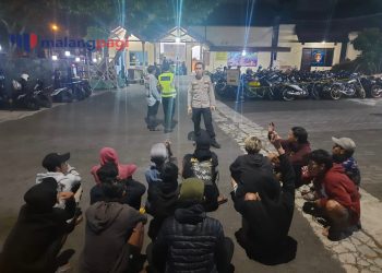 Diduga Balap Liar Polres Malang Amankan 22 Motor