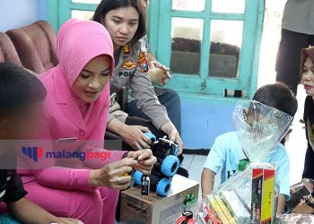 Kunjungi Korban Kekerasan pada Anak, Kapolres Malang Lakukan Pendampingan Psikologis