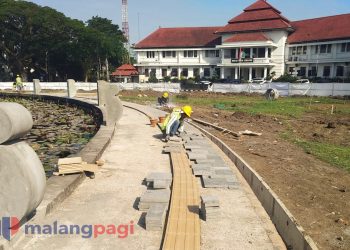 Progres Revitalisasi Alun-Alun Tugu Capai 27 Persen