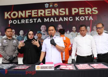 Polresta Malang Kota Bekuk Kurir Narkoba, Amankan 1,5 Kg Barang Bukti