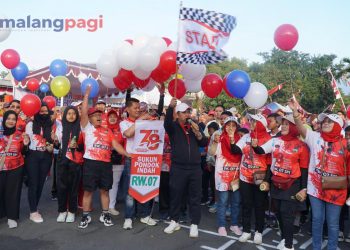 Peringati HUT ke-78 RI, Warga SPI Adakan Lomba Jalan Sehat