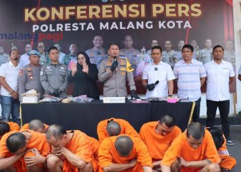 Polresta Malang Kota Amankan 26 Tersangka Selama Operasi Tumpas Narkoba Semeru 2023