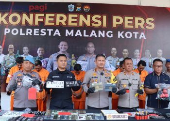 Polsek Lowowaru Polresta Malang Kota Tangkap Sindikat Curanmor dengan Modus Ubah Nomor Rangka dan Mesin
