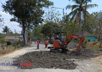 Utamakan Keselamatan Pengguna Jalan, Pemkab Malang Benahi Jalan Berlubang