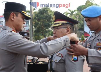 Kapolres Malang Pimpin Upacara Sertijab 2 Kapolsek di Jajaran Polres Malang