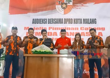 Di Depan Anggota DPRD, Pemuda Pancasila Kota Malang Komitmen Jaga Suasana Kondusif Jelang Pemilu 2024