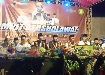 Sanusi Selawatan Bareng Pemuda Pancasila dan Warga Dampit