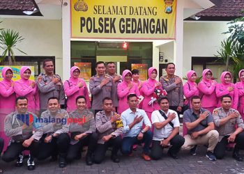 Polsek Gedangan Polres Malang Gelar Acara Pengantar Tugas Kapolsek