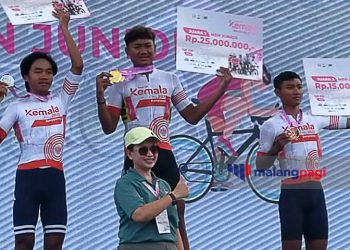 Dua Atlet Polresta Malang Kota Raih Medali Emas dan Perak di Tour of Kemala Banyuwangi 2023