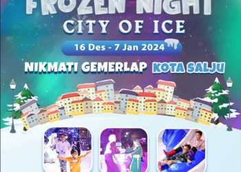 Berselimut Salju dalam Gemerlap Cahaya Megah, Malang Night Paradise Hadirkan Frozen Night Part 2