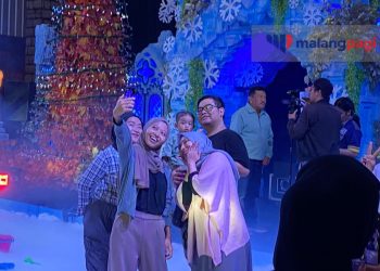 Spektakuler! 1000 Pengunjung Ramaikan Frozen Night City of Ice Malang Night Paradise