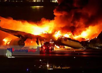 5 Tewas dalam Tabrakan Dua Pesawat di Bandara Haneda Jepang