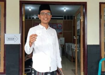 Caleg PKB David Rahmat Hakiki Nyoblos di TPS 58 Candi Panggung