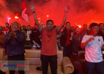 Nobar Indonesia Jumpa Uzbekistan, Ribuan Penonton Padati Stadion Gajayana