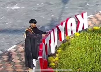 Viral! Pemuda Lakukan Vandalisme Rusak Signage Kayutangan