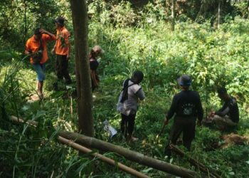 Pokmas Swadesi Desa Pandanlandung Gelar Penanaman Pohon di Sumber Kucur