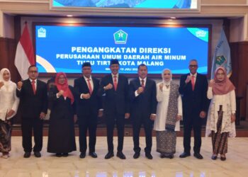 Pj Wali Kota Malang Lantik Jajaran Direksi Perumda Tugu Tirta Periode Baru