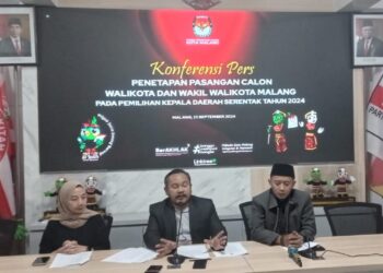 KPU Kota Malang Tetapkan 3 Pasangan Calon Wali Kota dan Wakil Wali Kota Melalui Pleno Tertutup