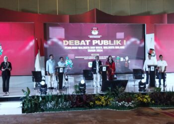 Debat Perdana Pilkada 2024 Kota Malang, Tiga Paslon Adu Visi Misi