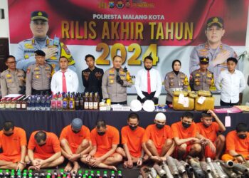 Jelang Akhir Tahun, Polresta Malang Kota Sampaikan Hasil Kinerja Ungkap Kasus Sepanjang 2024