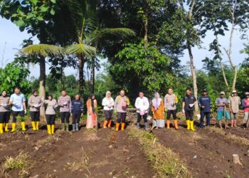 Dukung Program Astacita, Polresta Malang Kota Bersama Dispangtan Optimalisasi Lahan Tidur