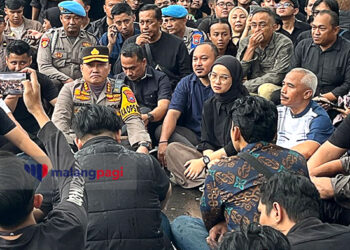 Temui Peserta Aksi, Ketua DPRD Kota Malang Mengaku Sudah Lakukan Mitigasi Inpres 1/2025