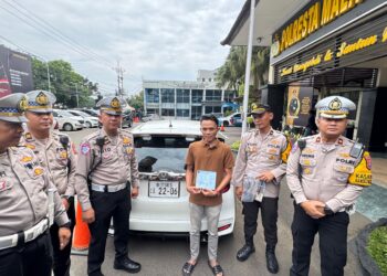 Viral di Media Sosial, Satlantas Polresta Malang Kota Tilang Mobil Berplat Nomor Huruf Kanji