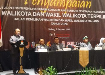 KPU Kota Malang Tetapkan Wahyu Hidayat dan Ali Muthohirin Sebagai Wali Kota dan Wakil Wali Kota Malang Terpilih Tahun 2024