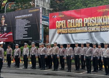 Polresta Malang Kota Gelar Apel Pasukan Operasi Keselamatan Semeru 2025