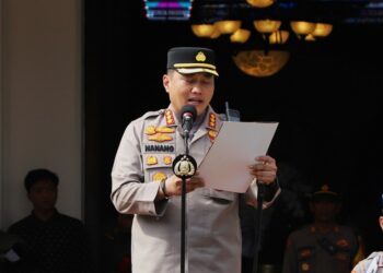 Kapolresta Malang Kota Pimpin Apel Kesiapan Pengamanan Sertijab Wali Kota dan Deklarasi Damai