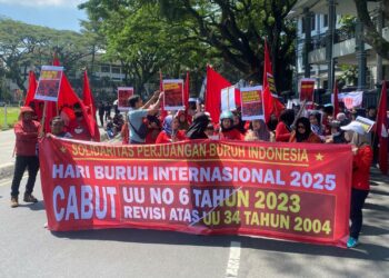 Hari Buruh Internasional, SPBI Malang Desak Pencabutan UU Cipta Kerja dan Revisi UU TNI