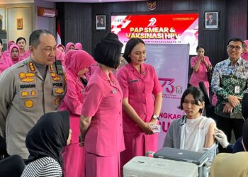 Polresta Malang Kota Gelar Vaksinasi HPV dan Pap Smear Gratis bagi Perempuan