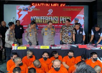 Polresta Malang Kota Ungkap 111 Kasus Narkotika Jelang Hari Bhayangkara dan HANI 2025