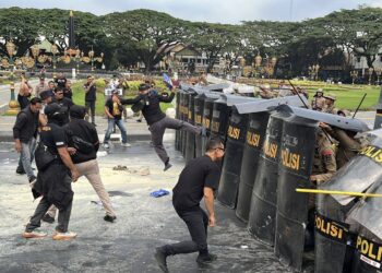 Polresta Malang Kota Gelar Latihan Sistem Pengamanan Antisipasi Demo Anarkis