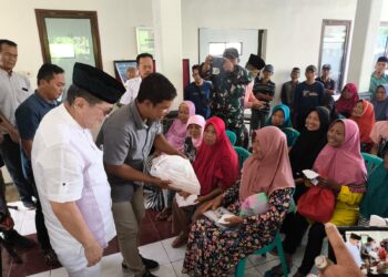 Live TikTok Bang Hewod Perantarai Kebaikan Iwan Kurniawan untuk 160 Dhuafa di Desa Kaliasri