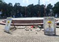 Dry Fountain Alun-Alun Malang Rusak Usai Hujan Lebat, DLH Targetkan Beroperasi Pekan Depan