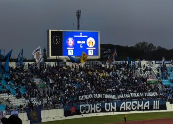 Arema FC Dipaksa Persik Kediri Berbagi Poin di Stadion Kanjuruhan